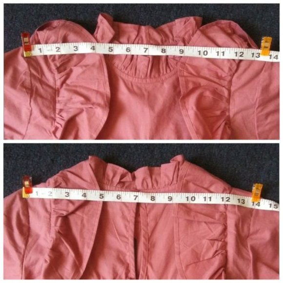 Cottagecore Mini Dress with Frill Detail in Pink - Picture 4 of 5